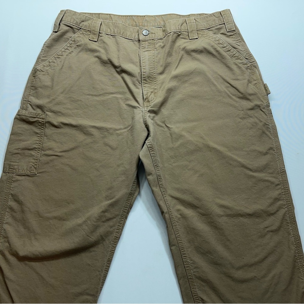 Carhartt Pants Mens Size 40x30 B161 DHK Khaki Workwear - Picture 2 of 11